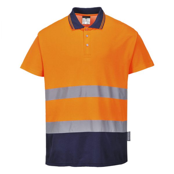 Koszulka polo dwukolorowa Cotton Comfort SKU: S174