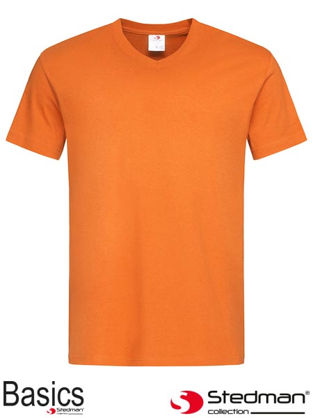 T-SHIRT MĘSKI V-NECK SST2300 ORA