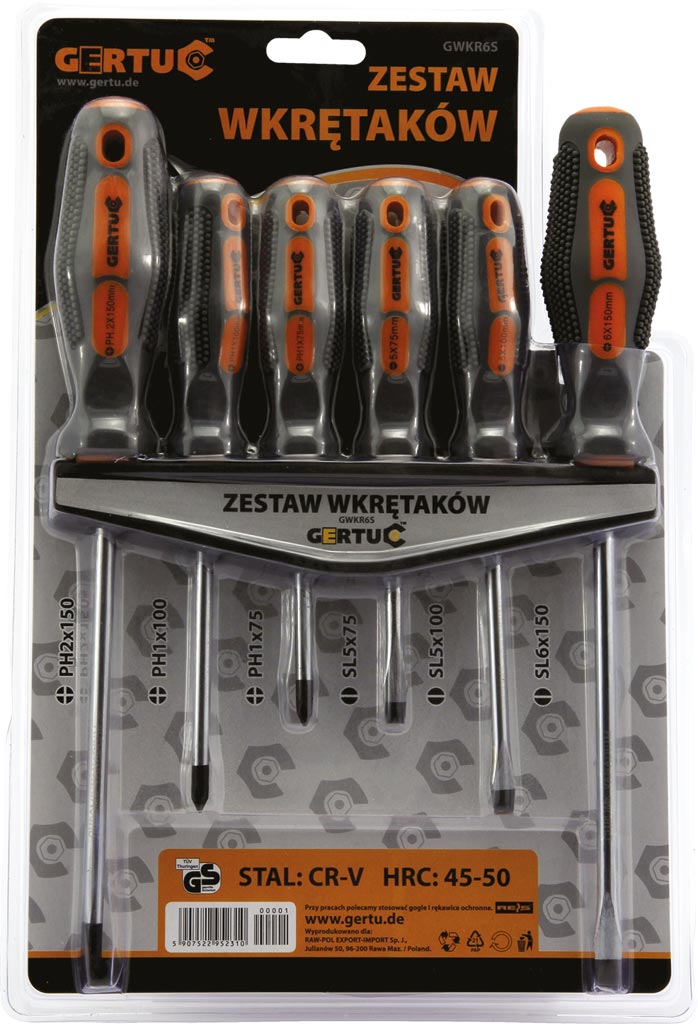 Zestaw Wkrętaków GWKR6S
