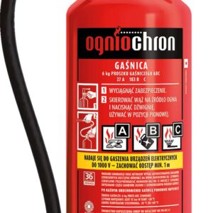 Gaśnica Proszkowa 6 Kg OGP-6XABC-E C
