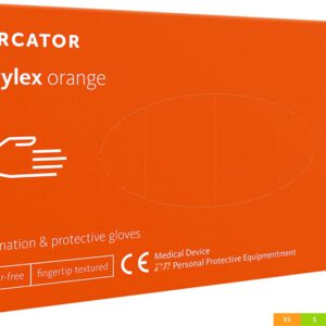 Rękawice Nitrylowe 8% Vat RMM-NITORANGE P