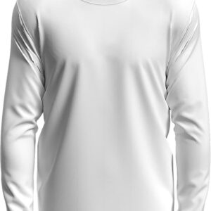 T-Shirt Męski Z Długim Rękawem SST2130 WHI