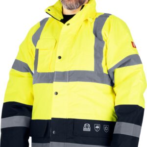 Kurtka Ochronna Ocieplana BLUE-YELLOW-J YG